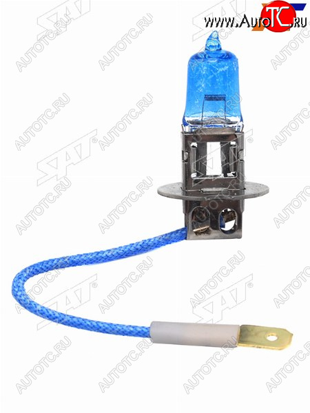 76 р. Лампа головного освещения галогенная супер белая H3 12V 55W SAT ST-H3W-12V  с доставкой в г. Майкоп