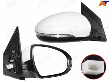 8 849 р. Зеркало Hyundai Tucson 15-21 (Справа Обогрев Регулировка Повторитель поворота Складывание Подсв SAT ST-HN52-940-A1  с доставкой в г. Майкоп. Увеличить фотографию 1
