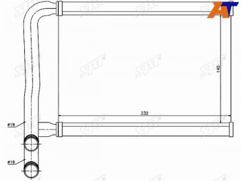 2 399 р. Радиатор отопителя салона  HYUNDAI ACCENT 05-KIA RIO 05- SAT ST-HNA5-395-0  с доставкой в г. Майкоп. Увеличить фотографию 1