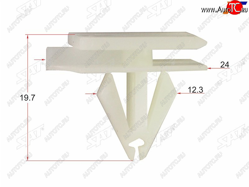 248 р. Клипса молдинга GM (1 шт.) SAT ST-KE-102  с доставкой в г. Майкоп