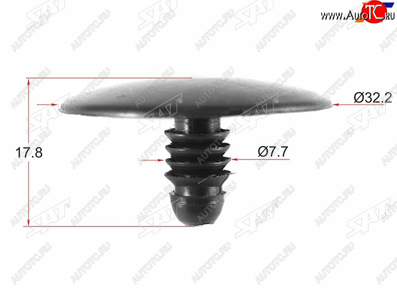 20 р. Клипса кузова GM (1 шт.) SAT ST-KE-330  с доставкой в г. Майкоп
