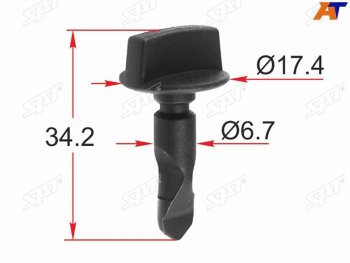 21 р. Клипса обшивки кузова VAG (1 шт.) SAT ST-KE-386  с доставкой в г. Майкоп. Увеличить фотографию 1