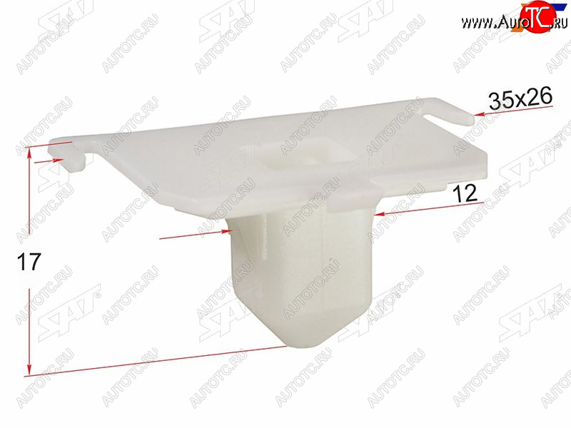 33 р. Клипса молдинга кузова TOYOTALEXUS (1 шт.) SAT ST-KJ-1400  с доставкой в г. Майкоп