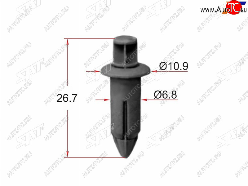 20 р. Клипса крепежная SAT ST-KJ-1087 (1 шт.) SAT ST-KJ-1087  с доставкой в г. Майкоп