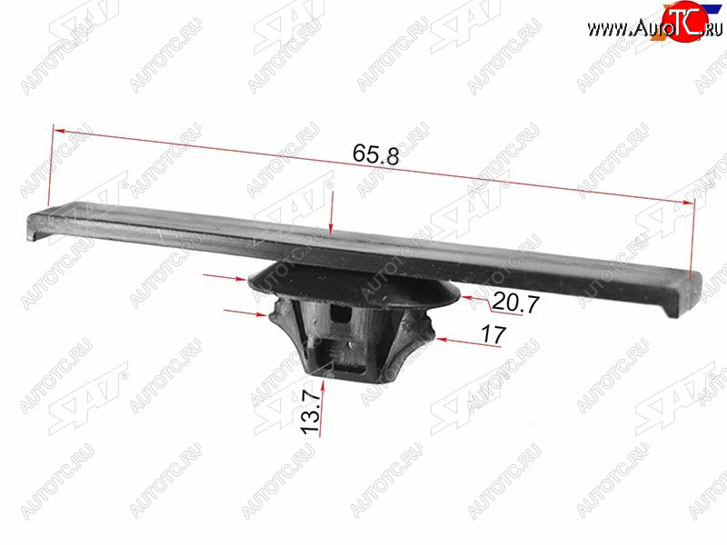 23 р. Клипса хомут эл. проводки TOYOTALEXUS (1 шт.) SAT ST-KJ-2347  с доставкой в г. Майкоп
