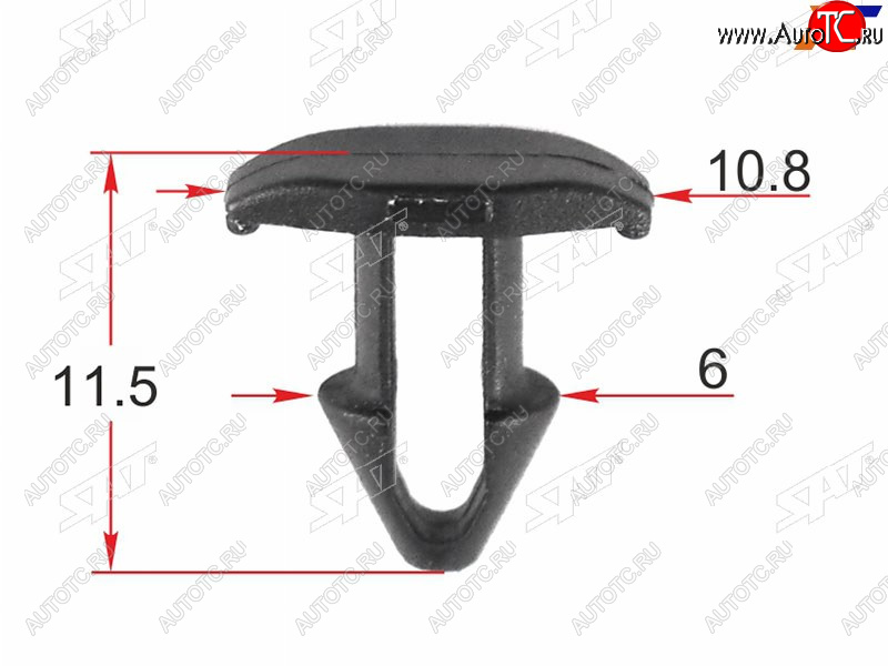 9 р. Клипса крепежная TOYOTALEXUS (1 шт.) SAT ST-KJ-2457  с доставкой в г. Майкоп