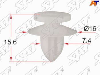 11 р. Клипса обшивки двери MITSUBISHI (1 шт.) SAT ST-KJ-2467  с доставкой в г. Майкоп. Увеличить фотографию 1