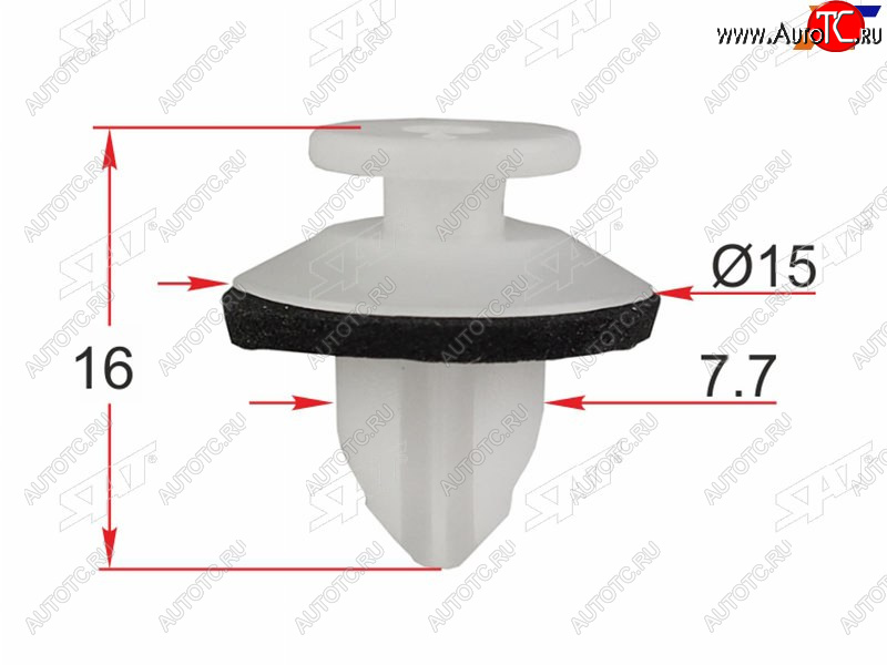 21 р. Клипса крепежная TOYOTA/LEXUS (1 шт.) SAT ST-KJ-2478, stkj2478 SAT ST-KJ-2478  с доставкой в г. Майкоп