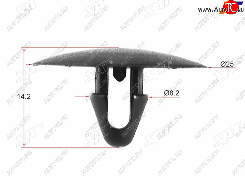 25 р. Клипса обшивки капота TOYOTALEXUS (1 шт.)                                                           SAT ST-KJ-334  с доставкой в г. Майкоп