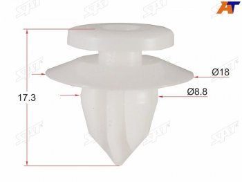 9 р. Клипса TOYOTALEXUS (1 шт.)                                                                          SAT ST-KJ-361  с доставкой в г. Майкоп. Увеличить фотографию 1