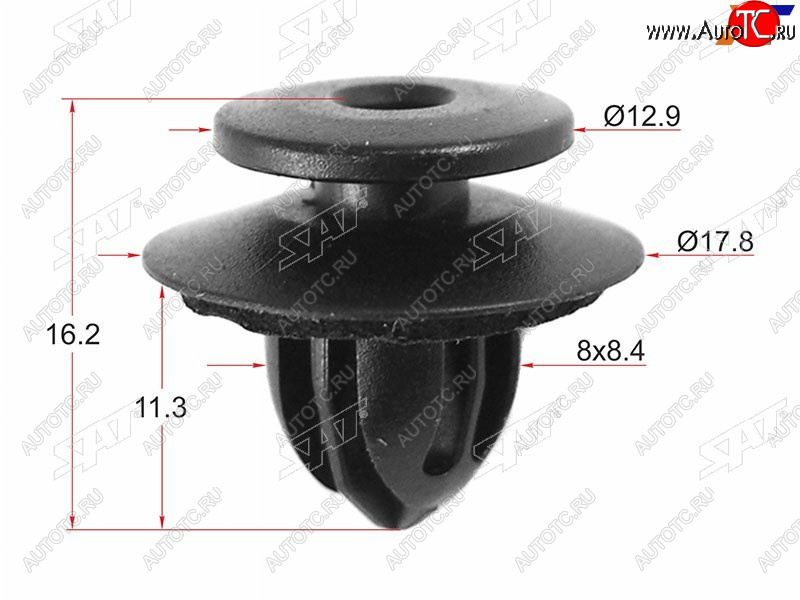 19 р. Клипса молдинга крыши TOYOTALEXUS (1 шт.) SAT ST-M10442  с доставкой в г. Майкоп