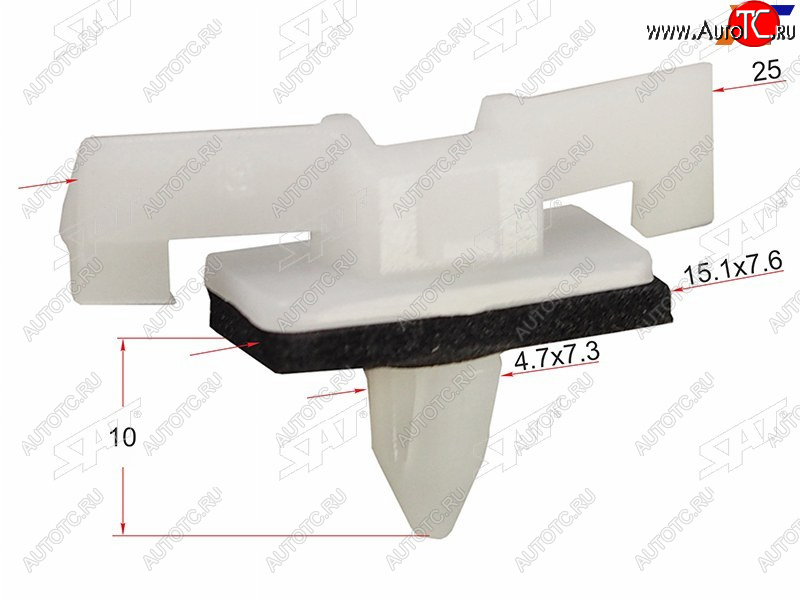 11 р. Клипса молдинга NISSAN (1 шт.) SAT ST-M10696  с доставкой в г. Майкоп