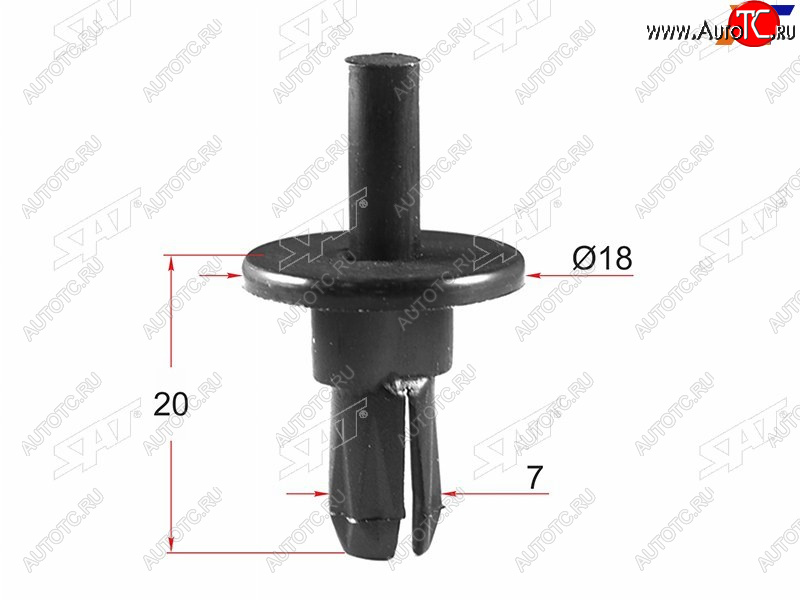 13 р. Клипса решетки радиатора FORD (1 шт.) SAT ST-M10717  с доставкой в г. Майкоп
