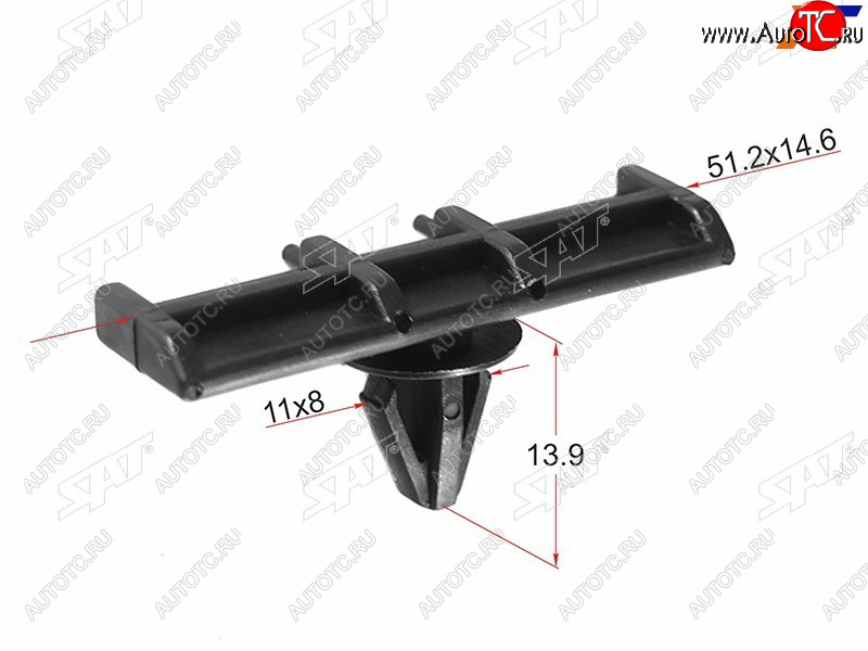 45 р. Клипса молдинга FORD (1 шт.) SAT ST-M10790  с доставкой в г. Майкоп