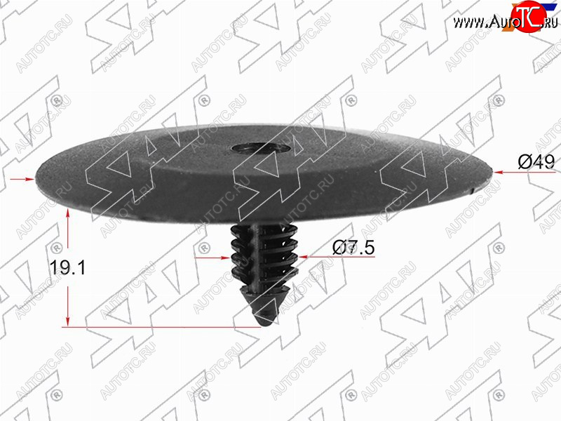 11 р. Клипса обшивки капота GM (1 шт.) SAT ST-M10887  с доставкой в г. Майкоп