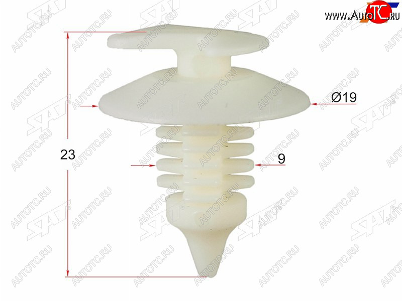 13 р. Клипса обшивки двери VAGRENAULTSEAT (1 шт.) SAT ST-M10932  с доставкой в г. Майкоп
