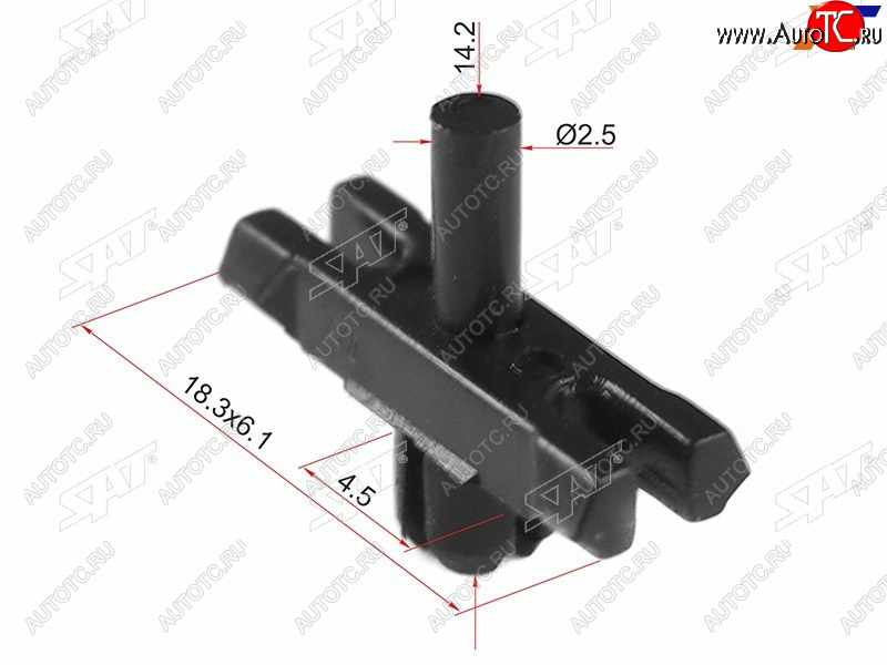 11 р. Клипса молдинга VAG (1 шт.) SAT ST-M11228  с доставкой в г. Майкоп