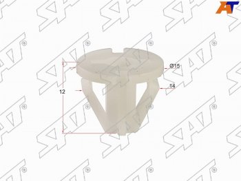 11 р. Клипса молдинга HYUIDAIKIASSANGYONG (1 шт.) SAT ST-M11320  с доставкой в г. Майкоп. Увеличить фотографию 1