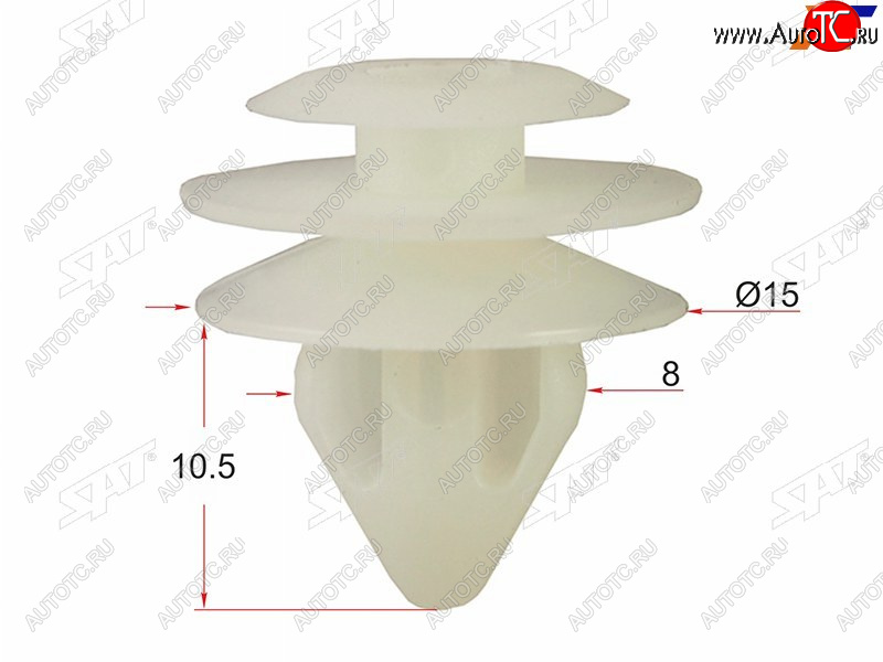 20 р. Клипса обшивки двери (1 шт.) SAT ST-M11434  с доставкой в г. Майкоп