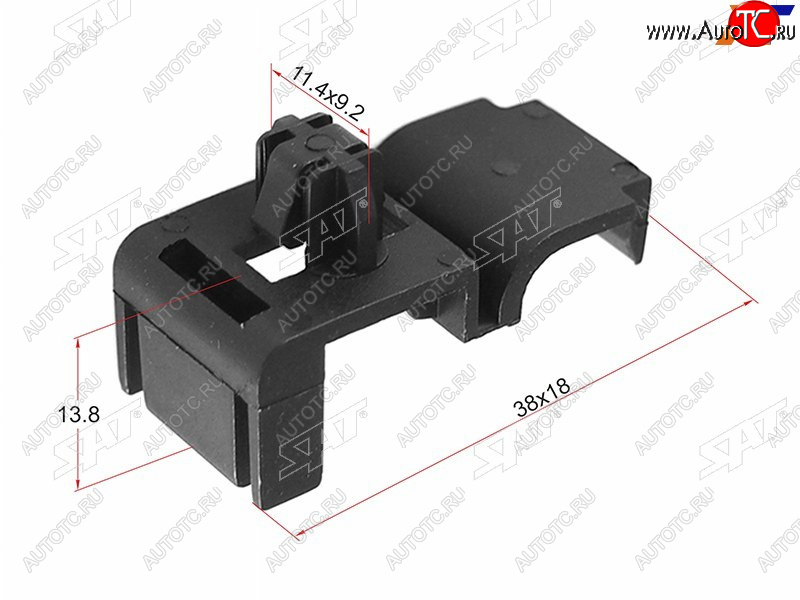 32 р. Клипса трубки эл. проводки (1 шт.) SAT ST-M11499  с доставкой в г. Майкоп