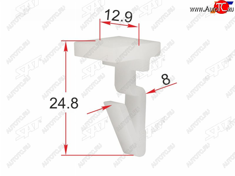 33 р. Клипса накладки бампера TOYOTALEXUS (1 шт.) SAT ST-M12238  с доставкой в г. Майкоп