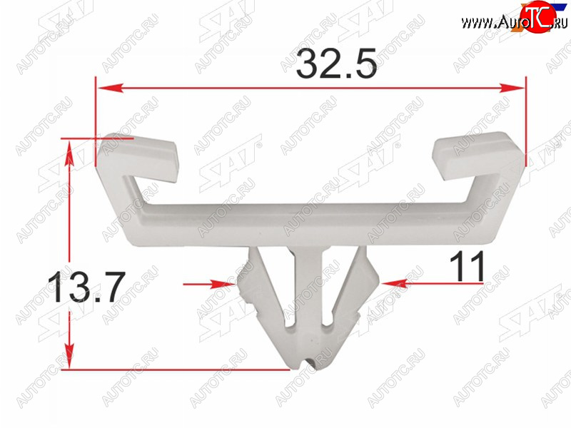32 р. Клипса молдинга кузова VAG (1 шт.) SAT ST-M12258  с доставкой в г. Майкоп