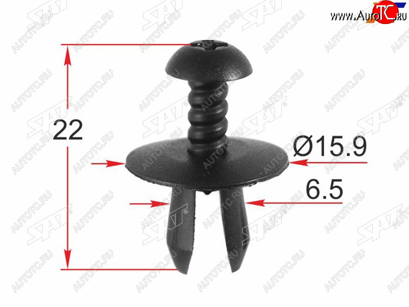 13 р. Клипса крепежная MERCEDES (1 шт.) SAT ST-M12523, stm12523 SAT ST-M12523  с доставкой в г. Майкоп