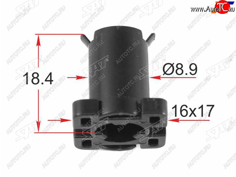 32 р. Клипса крепления молдинга LAND ROVER (1 шт.) SAT ST-M12556  с доставкой в г. Майкоп