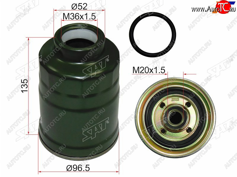529 р. Фильтр топливный MITSUBISHI PAJERO SPORT 96-08CHALLENGER K9# 96-01L200 96-06 SAT ST-MB129675  с доставкой в г. Майкоп