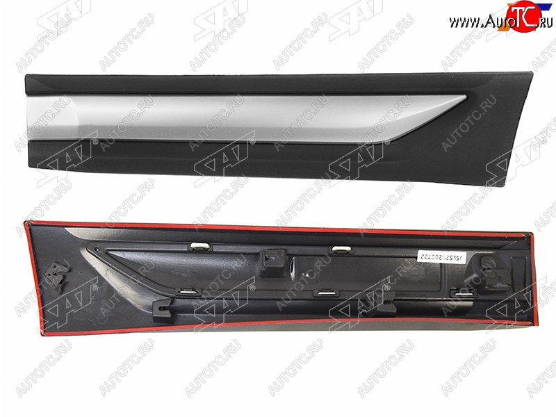 1 579 р. Накладка на дверь LH задняя SAT Mitsubishi Outlander GF 3-ий рестайлинг (2018-2022)  с доставкой в г. Майкоп