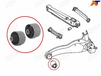 589 р. Сайлентблок Mitsubishi Lancer 95-01  Outlander 02-09  Airtrek 01-05  Carisma 95-05  Volvo S40 95 SAT ST-MB809262  с доставкой в г. Майкоп. Увеличить фотографию 1
