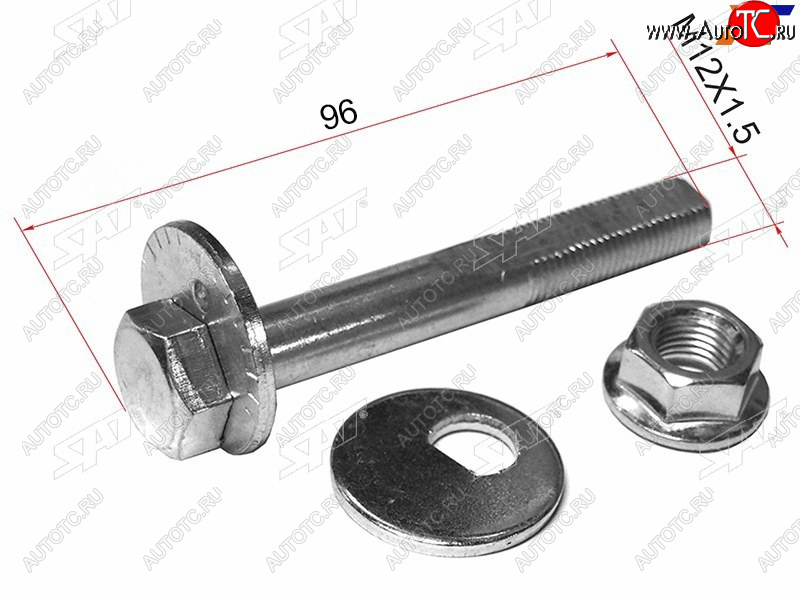 299 р. Болт (комплект) с эксцентриком MITSUBISHI AIRTREKOUTLANDER 01-06LANCER 95-09CEDIA 00-03 SAT ST-MB809335K  с доставкой в г. Майкоп