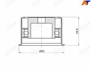 599 р. Ролик ремня ГРМ обводной HYUNDAI TERRACANKIA SORENTOMMC L200PAJERO 2,53,03,5 SAT ST-MD319022  с доставкой в г. Майкоп. Увеличить фотографию 1