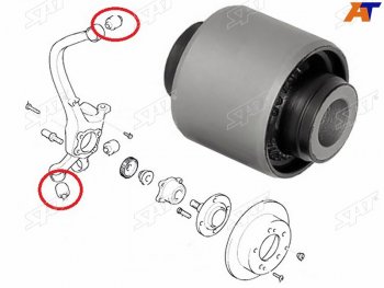 293 р. Сайлентблок Nissan Juke 10-20  Mitsubishi Diamante 95-05  Sigma 90-96 SAT ST-MR-223673  с доставкой в г. Майкоп. Увеличить фотографию 3
