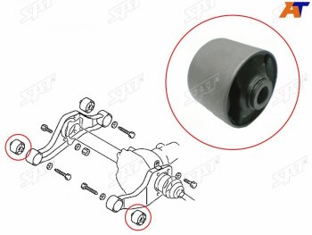 379 р. Сайлентблок подушки переднего дифференциала FR SAT Mitsubishi Delica D:2 2 (2015-2025)  с доставкой в г. Майкоп. Увеличить фотографию 2
