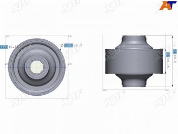 469 р. Сайлентблок Chery Tiggo T11 05-16  Mitsubishi ASX 10-20  Lancer 02-17  Outlander 02-22  Chery Fo SAT ST-MR403441  с доставкой в г. Майкоп. Увеличить фотографию 1