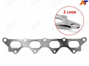 319 р. Прокладка выпускного коллектора MITSUBISHI CARISMACOLTLANCERCEDIA 4G134A914G18 1,31.51.6 00- SAT ST-MR552763  с доставкой в г. Майкоп. Увеличить фотографию 1