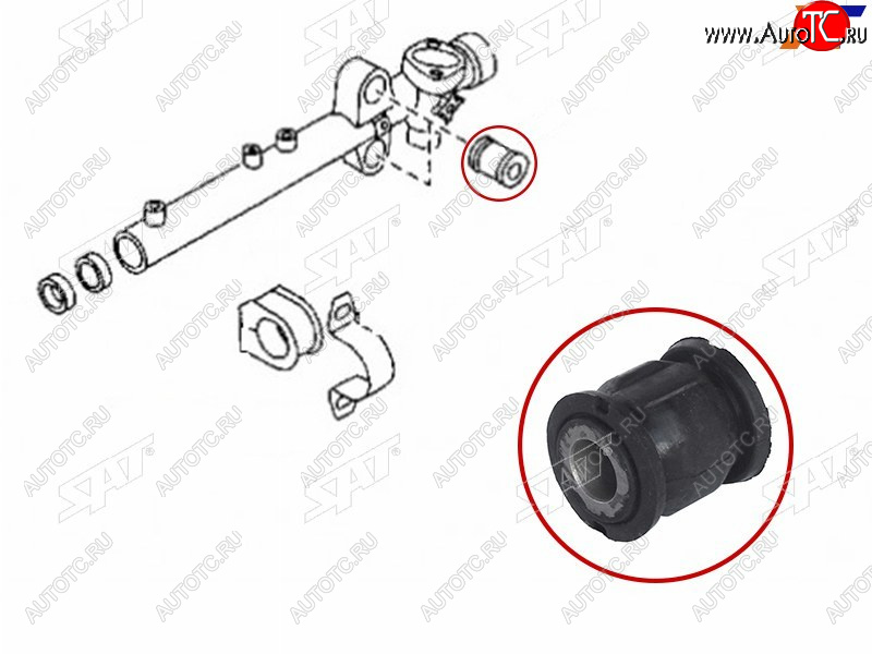 252 р. Втулка рулевой рейки Mazda CX-7 06-12  2 07-15  323 98-03  Premacy 99-05 SAT ST-NC10-32-123B  с доставкой в г. Майкоп