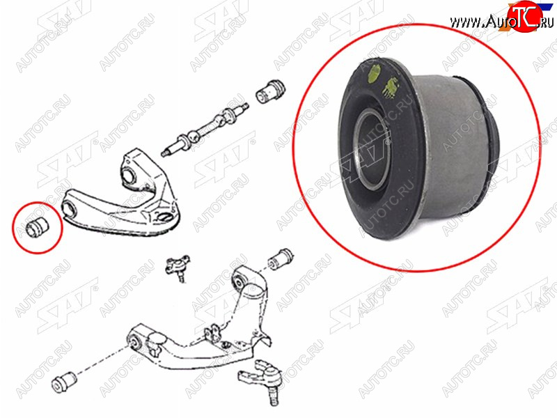 235 р. Сайлентблок переднего верхнего рычага передний MAZDA E2000E2200BONGO 89-01 SAT ST-S083-34-840A  с доставкой в г. Майкоп