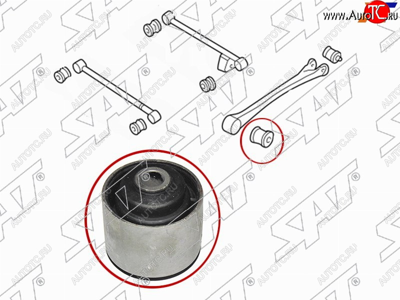 489 р. Сайлентблок Subaru Forester 97-02  Impreza 92-00  Legacy 89-98  Outback 94-99 (Зад) SAT ST-SBHSB-20006  с доставкой в г. Майкоп