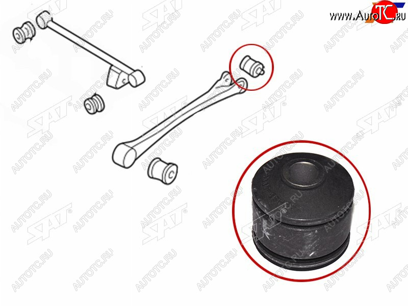 379 р. Сайлентблок Subaru Forester 97-08  Impreza 92-07  Legacy 93-98  Outback 94-99 (Зад) SAT ST-SBHSB-20005  с доставкой в г. Майкоп