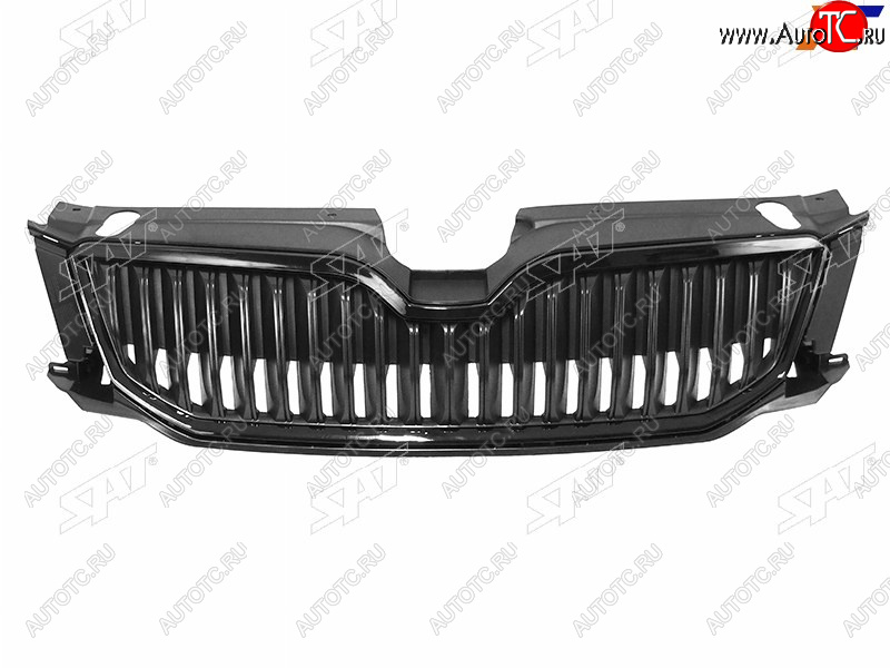 3 299 р. Решетка радиатора SAT Skoda Octavia A7 дорестайлинг лифтбэк (2012-2017) (молдинг хром)  с доставкой в г. Майкоп