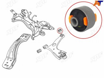 819 р. Сайлентблок Chery Tiggo T11 05-16  Mitsubishi ASX 10-20  Lancer 02-17  Outlander 02-22  Toyota A SAT ST-T11-2909080  с доставкой в г. Майкоп. Увеличить фотографию 1