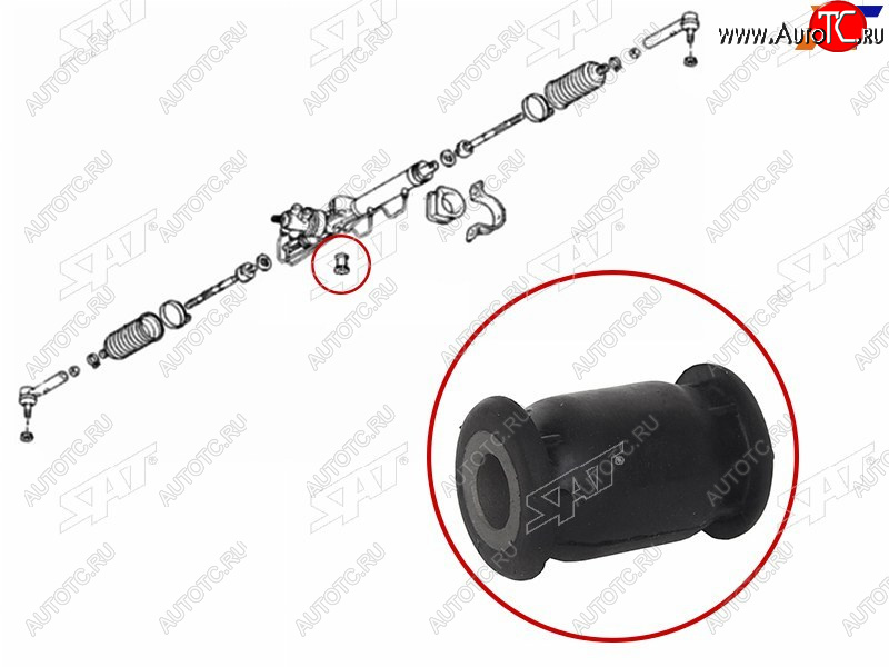 287 р. Втулка рулевой рейки Chery Tiggo T11 05-16 SAT ST-T11-3401012B  с доставкой в г. Майкоп
