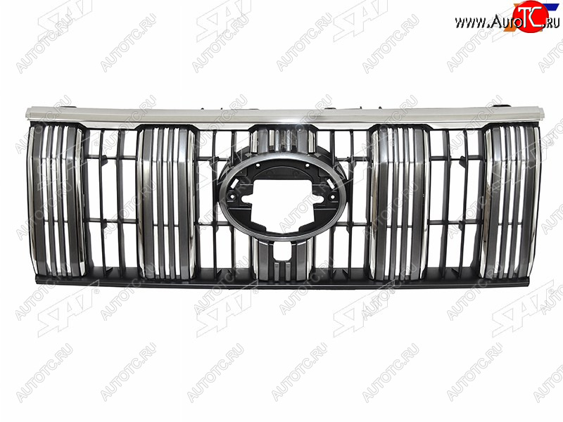 8 299 р. Решетка радиатора (с отв. под камеру) SAT Toyota Land Cruiser Prado J150 2-ой рестайлинг (2017-2020) (хром)  с доставкой в г. Майкоп