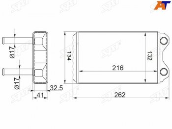 2 799 р. Радиатор отопителя салона TOYOTA COROLLASPRINTERCERESMARINO 91-02 SAT ST-TY26-395-0  с доставкой в г. Майкоп. Увеличить фотографию 1