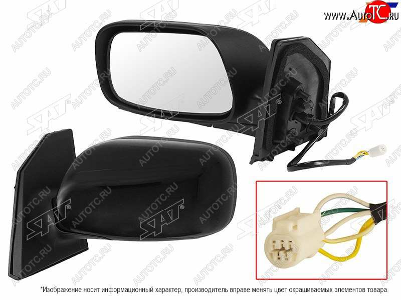 3 799 р. Зеркало Toyota Corolla (E120) 00-07  Corolla JPN (E120) 00-07 (Слева Складывание 5 контактов LHD SAT ST-TY28-940-A2  с доставкой в г. Майкоп