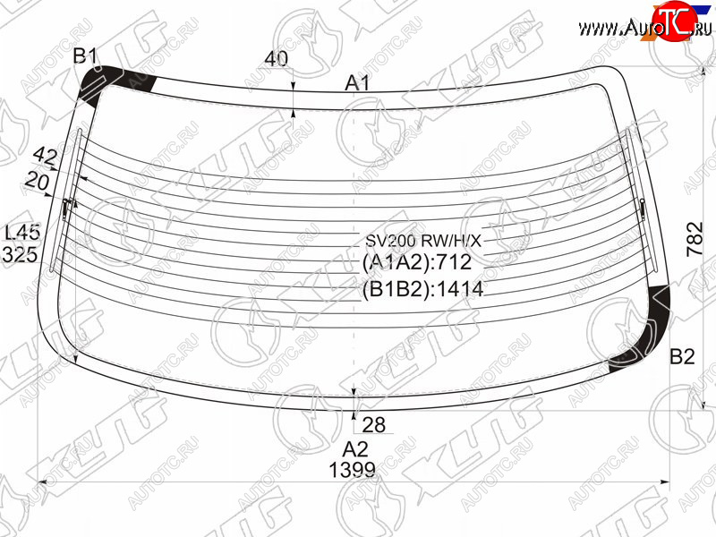 9 499 р. Стекло заднее (Цвет зеленый Обогрев Антенна 4D SED) Toyota Camry (XV20) 96-02  Camry UAEUSA 96- XYG SV200 RW/H/X  с доставкой в г. Майкоп