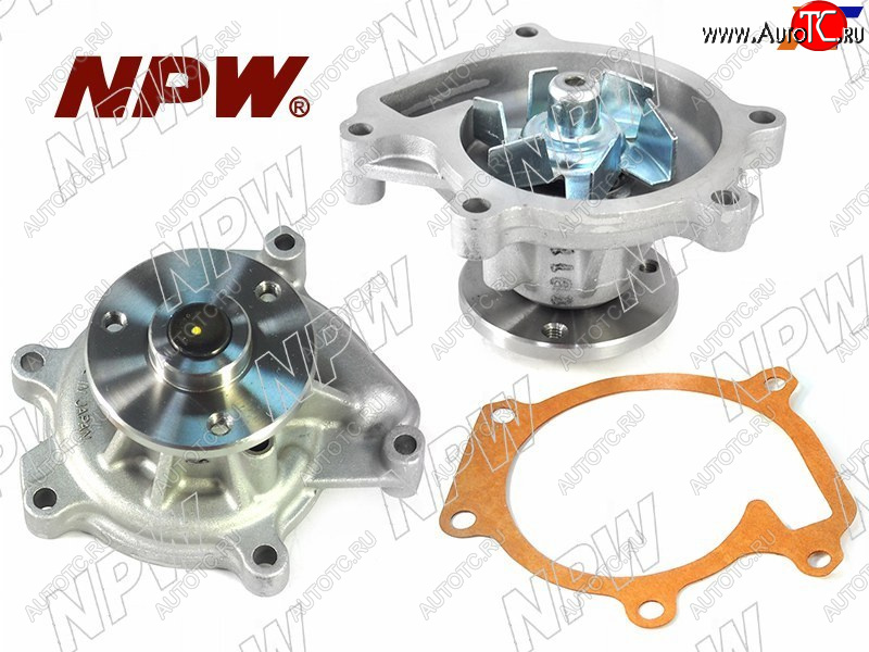 2 199 р. Насос водяного охлаждения TOYOTA 12SZFE 99- (с прокладкой) NPW T-128  с доставкой в г. Майкоп