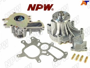4 399 р. Насос водяного охлаждения в сборе с корпусом TOYOTA PRADO KDJ7#9#12#15#HIACEHILUX 1KZ12KD (с NPW T-164  с доставкой в г. Майкоп. Увеличить фотографию 1